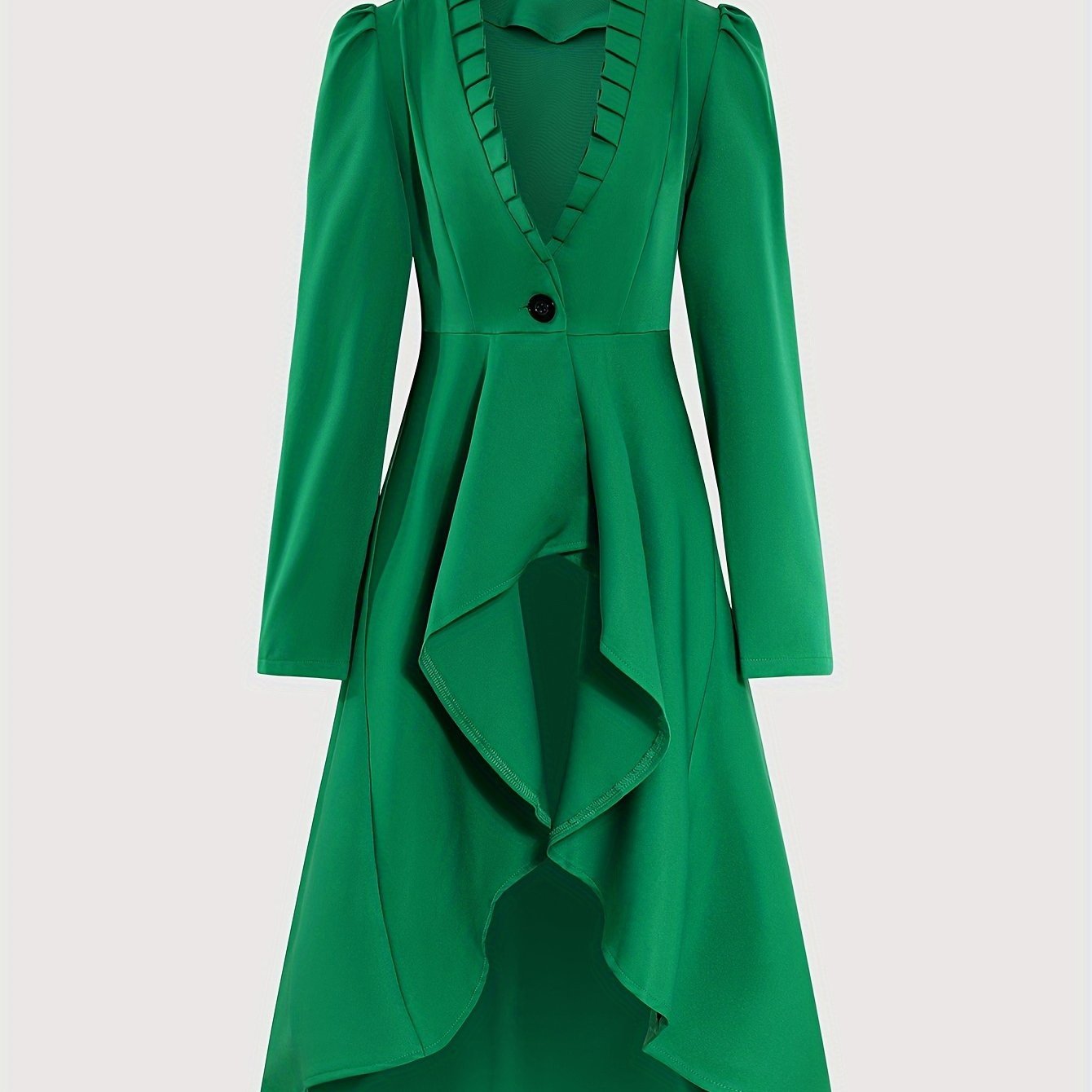 Women'S Classic Steampunk Long Jacket Cape Top - veyora