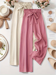 Two - Piece Women'S Clothing Loose Pleated Texture Trousers - veyora