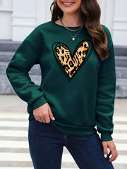 European and American Fashion Round Neck Printed Sweatshirt - veyora