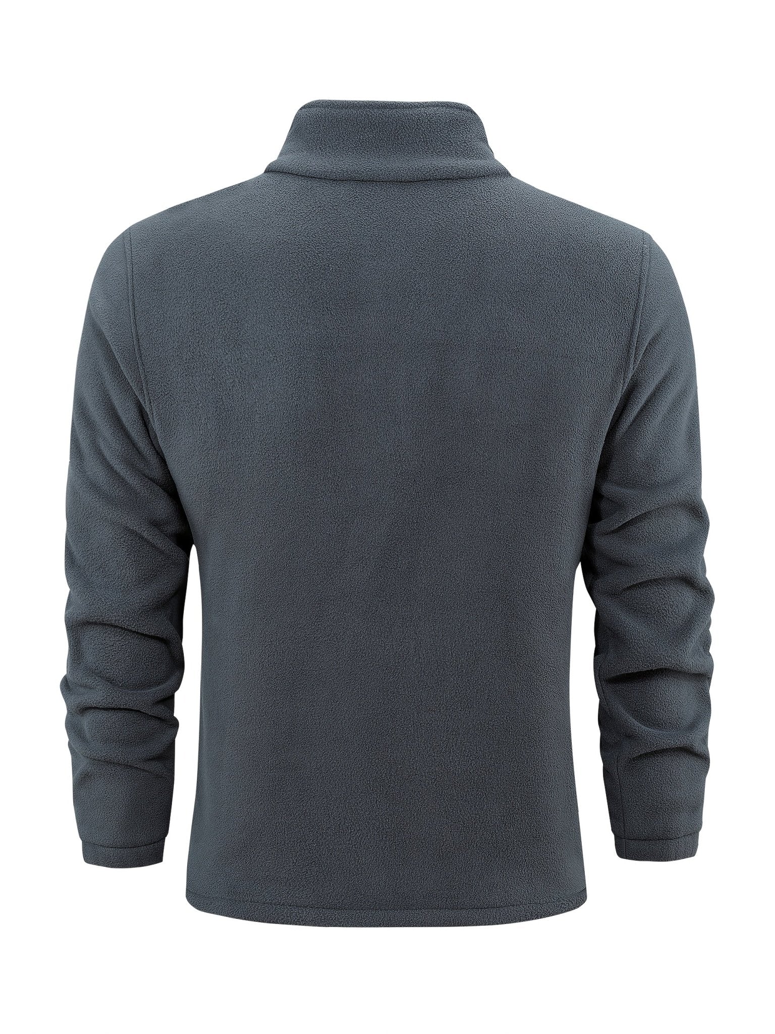 Men's Stand Collar Fleece Jacket - veyora