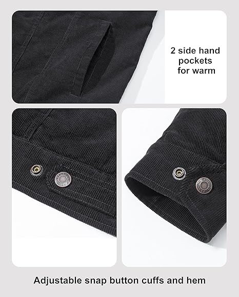 Men's Cargo Jacket - Thermal Lined, Lightweight for Fall & Winter - veyora