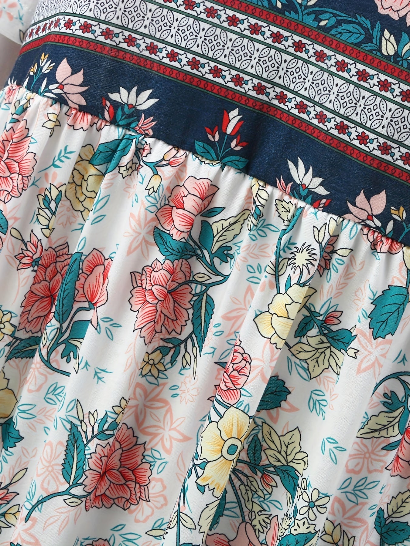 Emma | Floral Peplum Dress - veyora