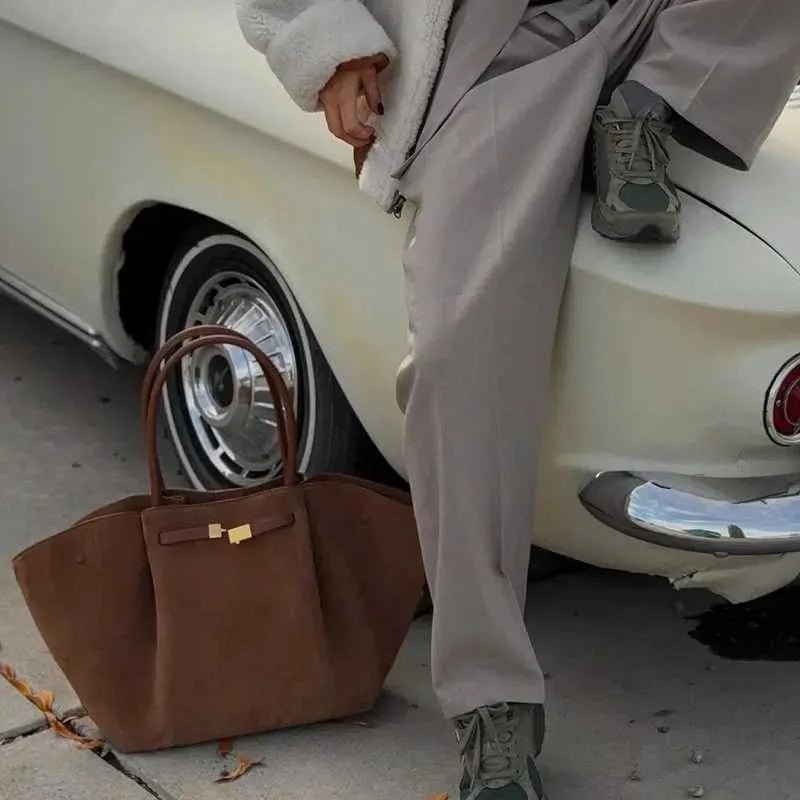 Riley™ - Micro Leather Suede Underarm Bag - veyora