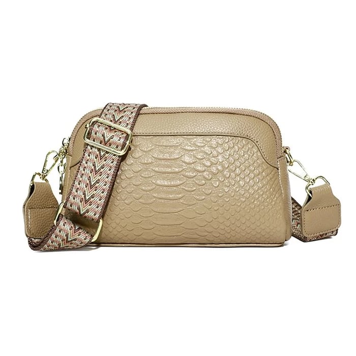Olivia™ Elegant Allure | Croc - Pattern Mini Crossbody Bag - veyora