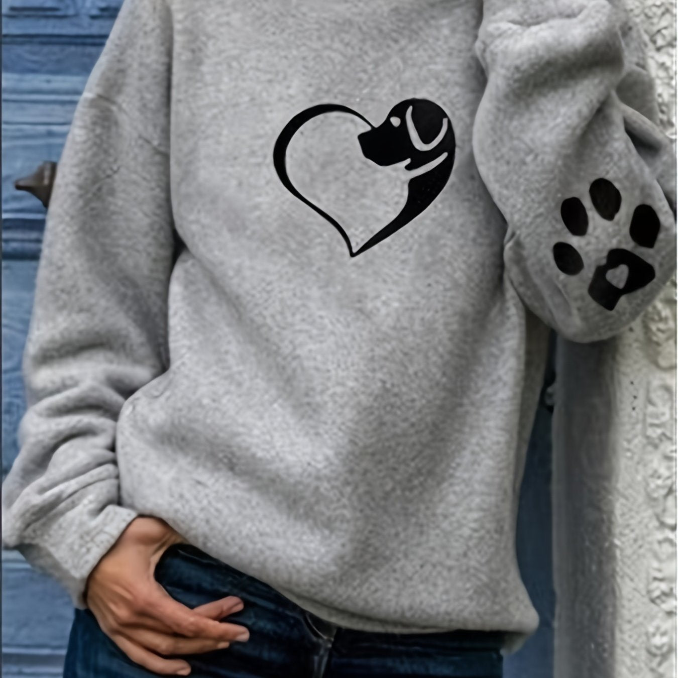 New Women'S Hoodie with Animal Head Print, Loose - Fitting And Cozy - veyora