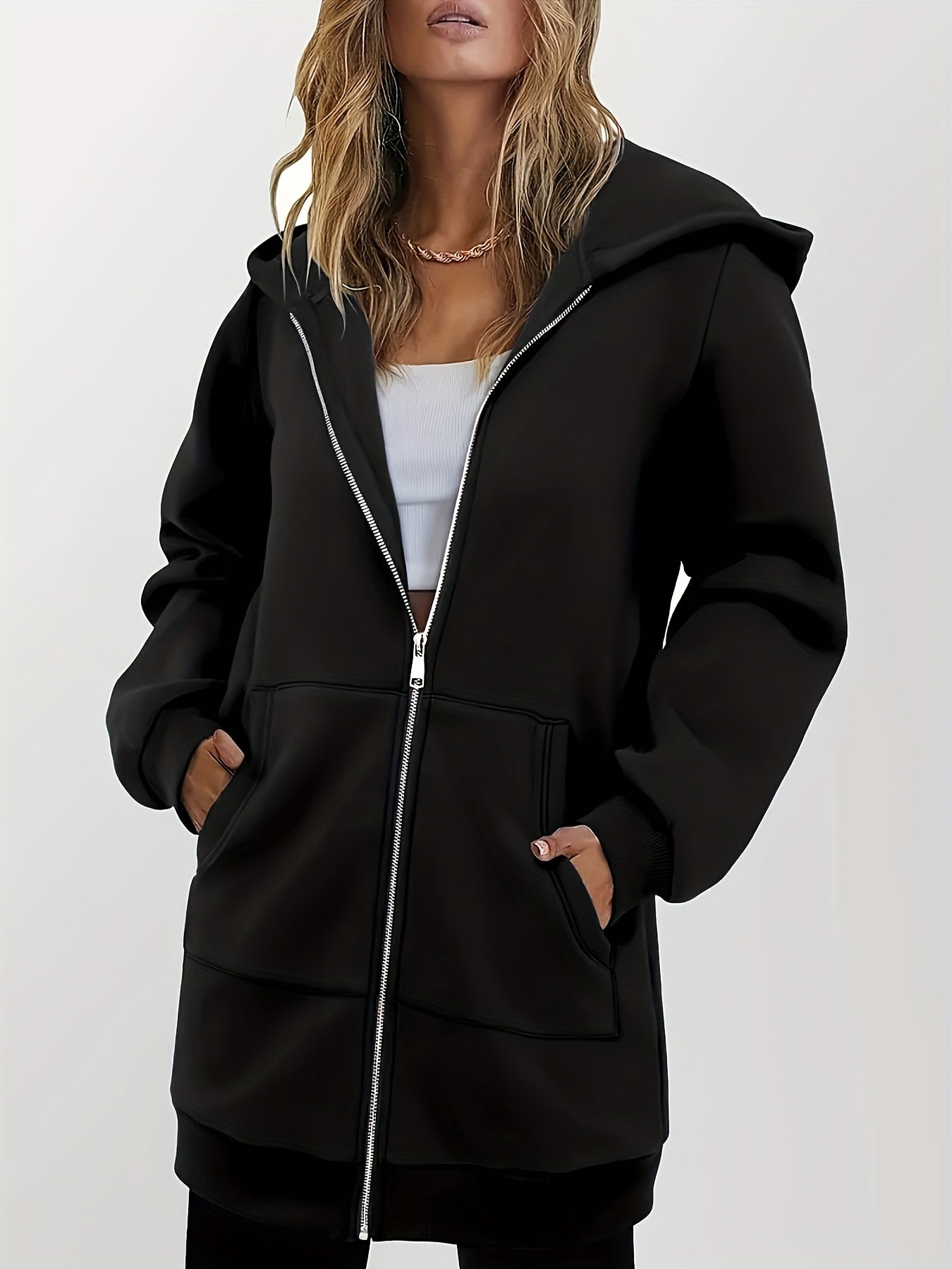 Women'S Fashion Zip - Up Hoodie - veyora