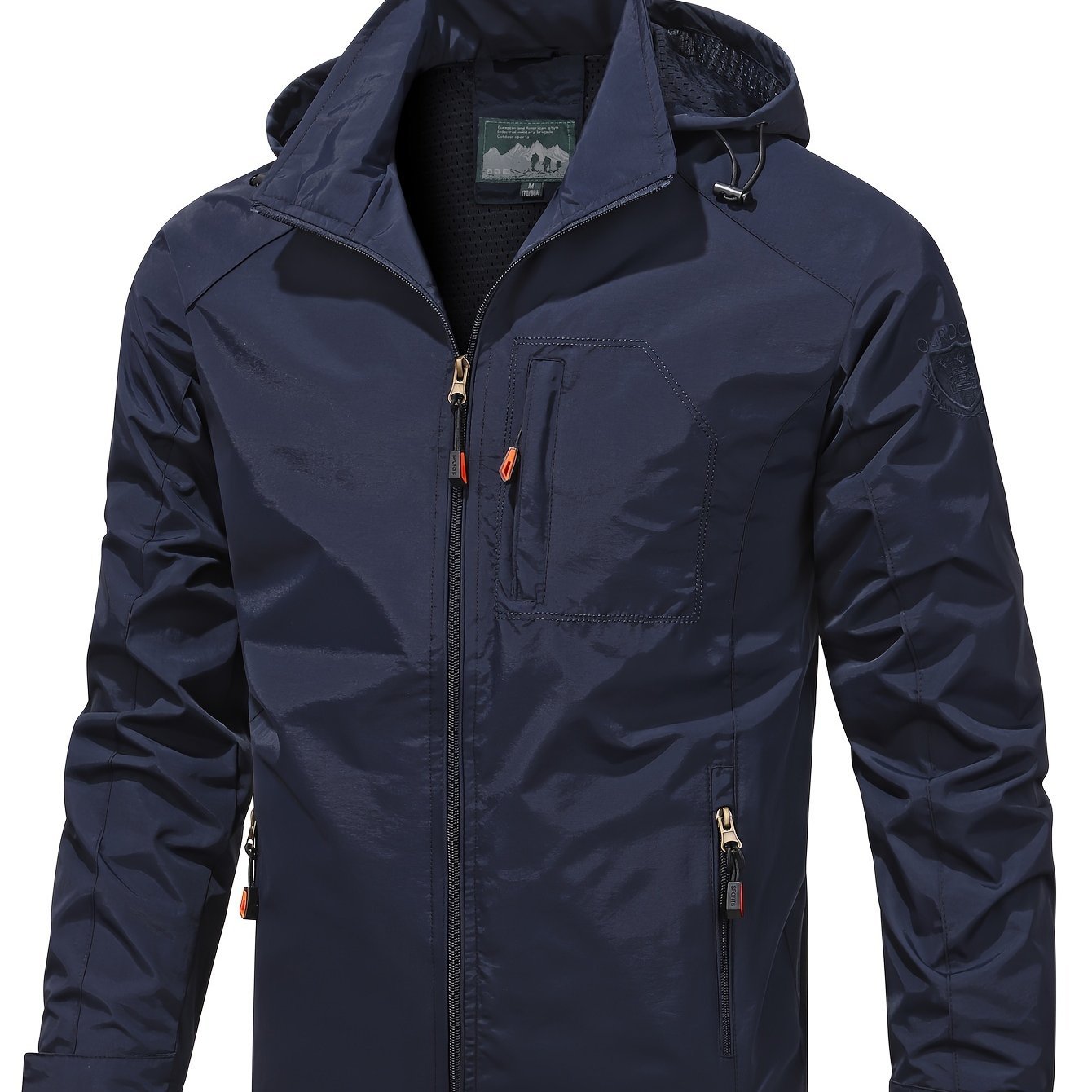 Men's Lightweight Jacket Packable Running Jacket Coat Stand Collar Bomber Jacket - veyora