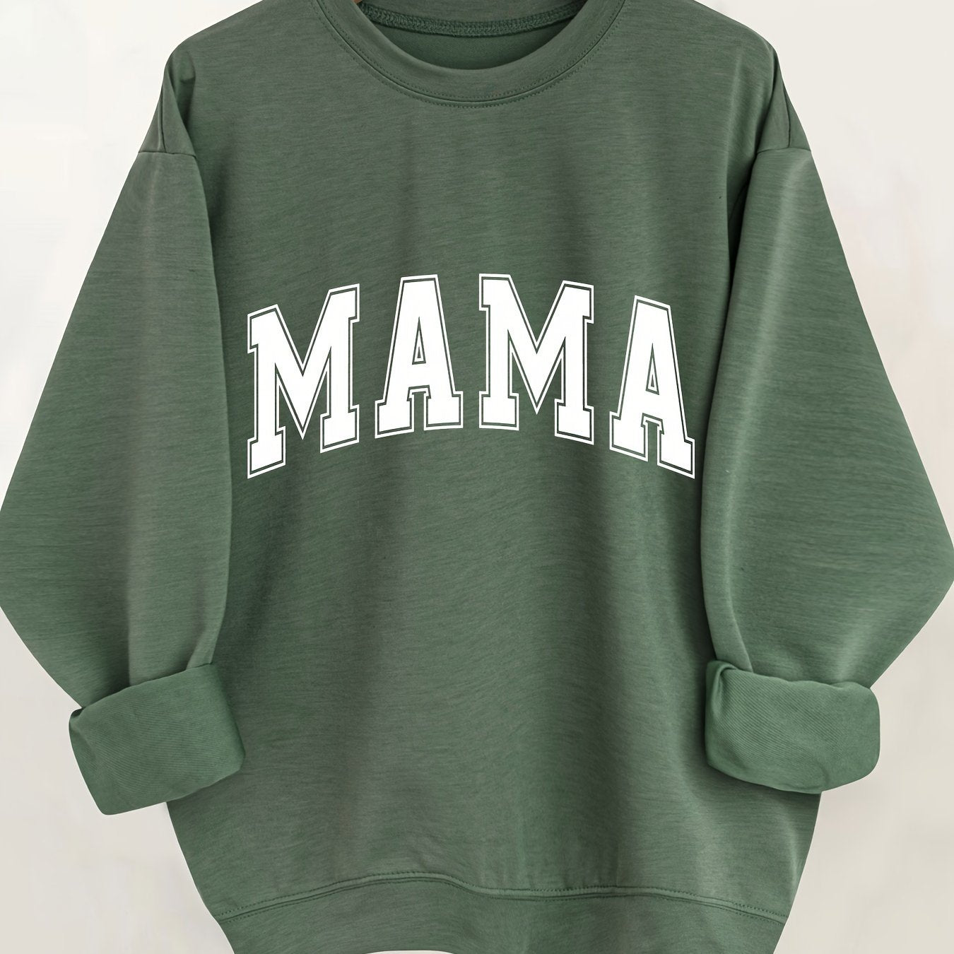 Letter Print Sweatshirt, Women's - veyora