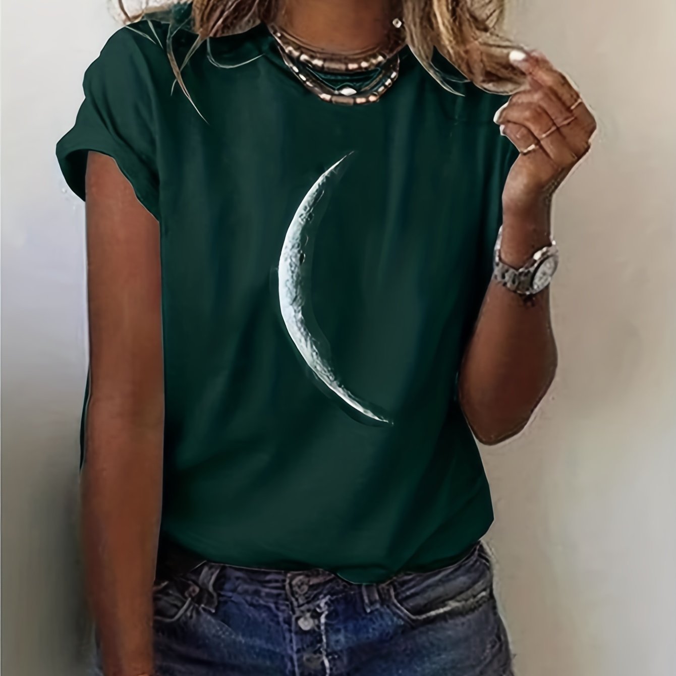 Casual Short - sleeve Crewneck T-shirt - veyora