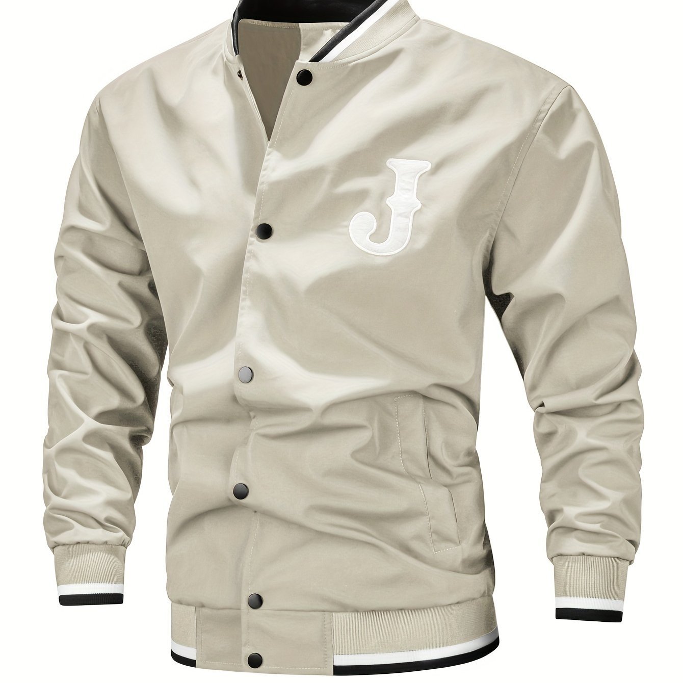 Men's Fashion Letter Baseball Jacket - veyora
