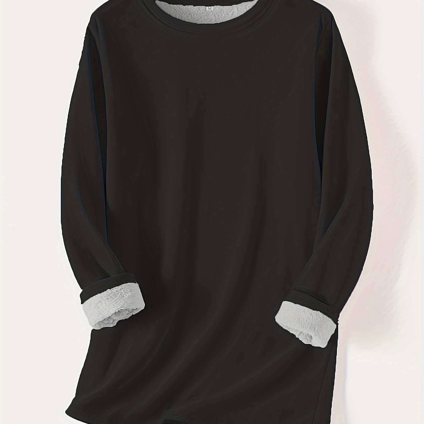 Directional Optimization for New Autumn And Winter Thickened Fleece Tops for Women, Mid - Length, Fitted And Warm - veyora