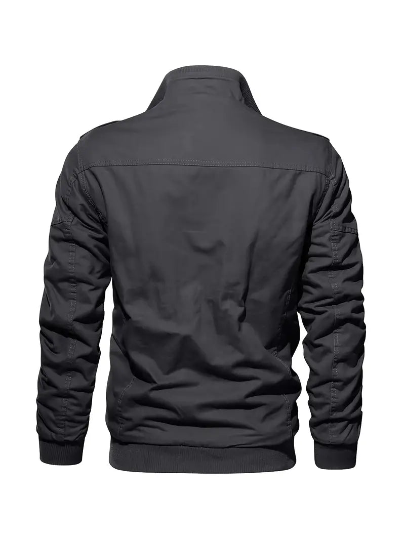 Men's Winter Cargo Jacket - Lightweight, Breathable, with Pockets - veyora