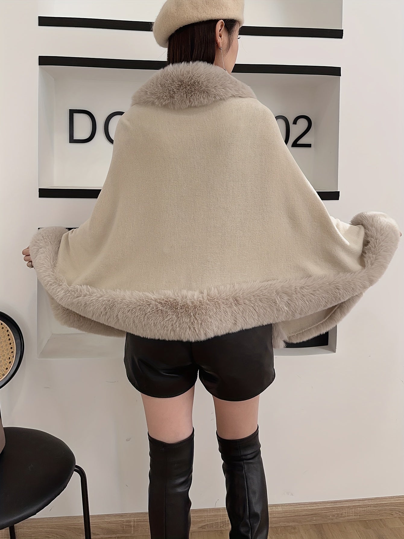 A Luxurious New Style Shawl with Faux Rabbit, Perfect for Pairing with Qipao Dresses, Featuring an Elegant Vintage Cardigan for Women in Autumn And Winter. - veyora