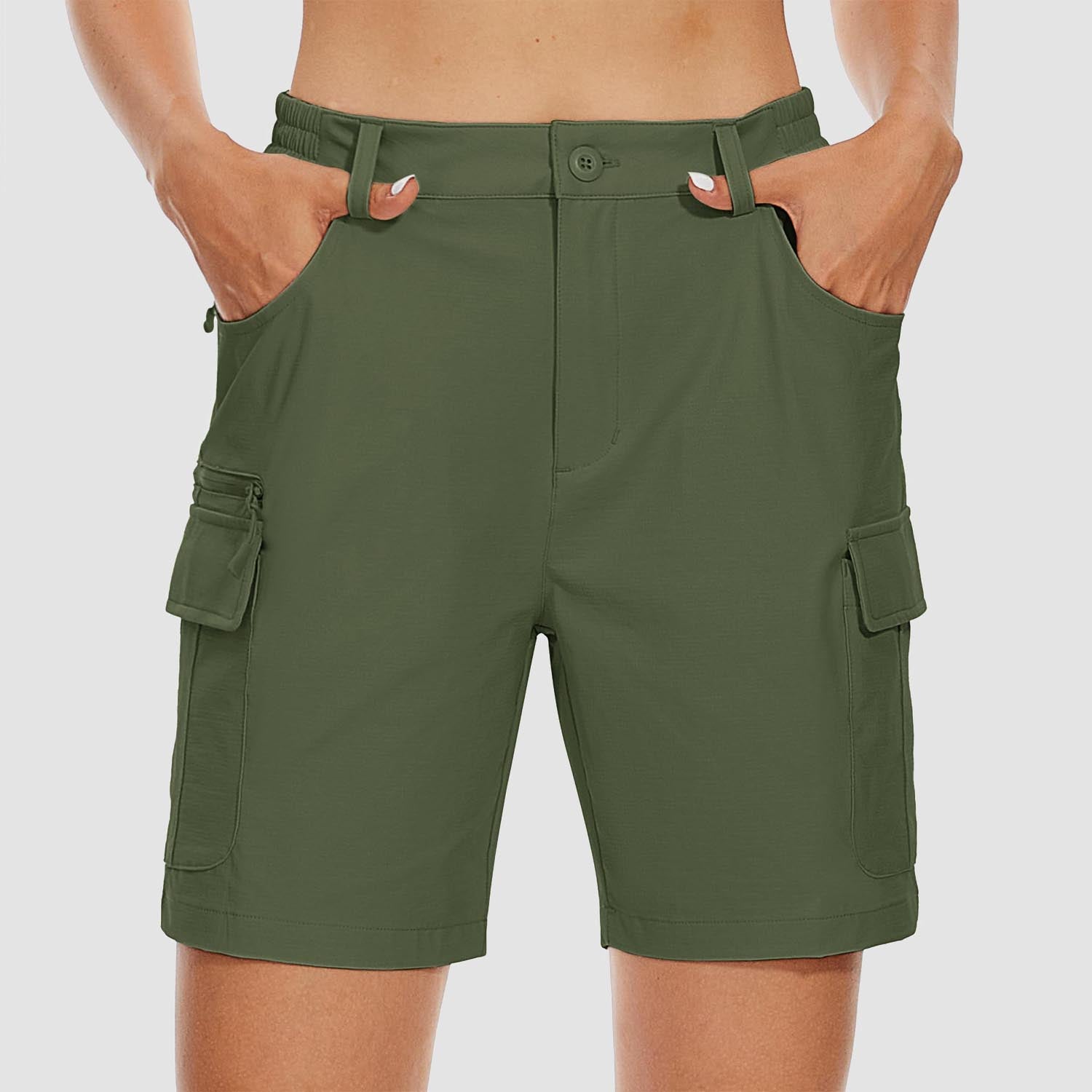 Women's Golf Shorts, Quick-Dry & Water-Resistant with 6 Pockets