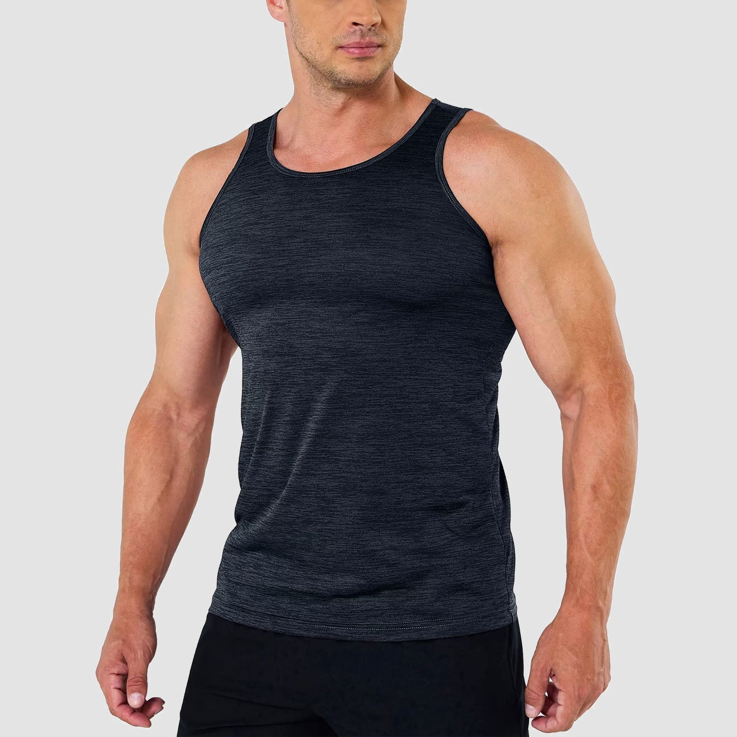 Men's Quick-Dry Workout Tank Top Sleeveless Gym Shirt