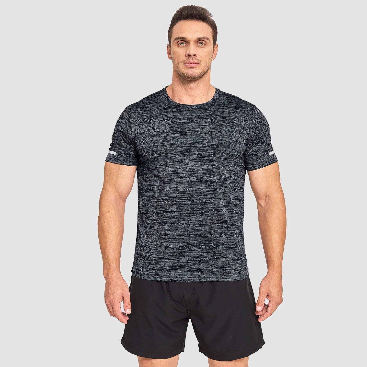 Men's Tag-Free Quick-Dry Athletic Running T-Shirt