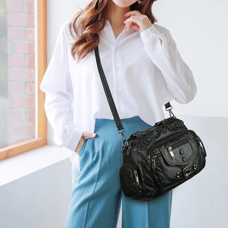 Savannah™ Classic Versatility | Vintage Messenger Bag - veyora