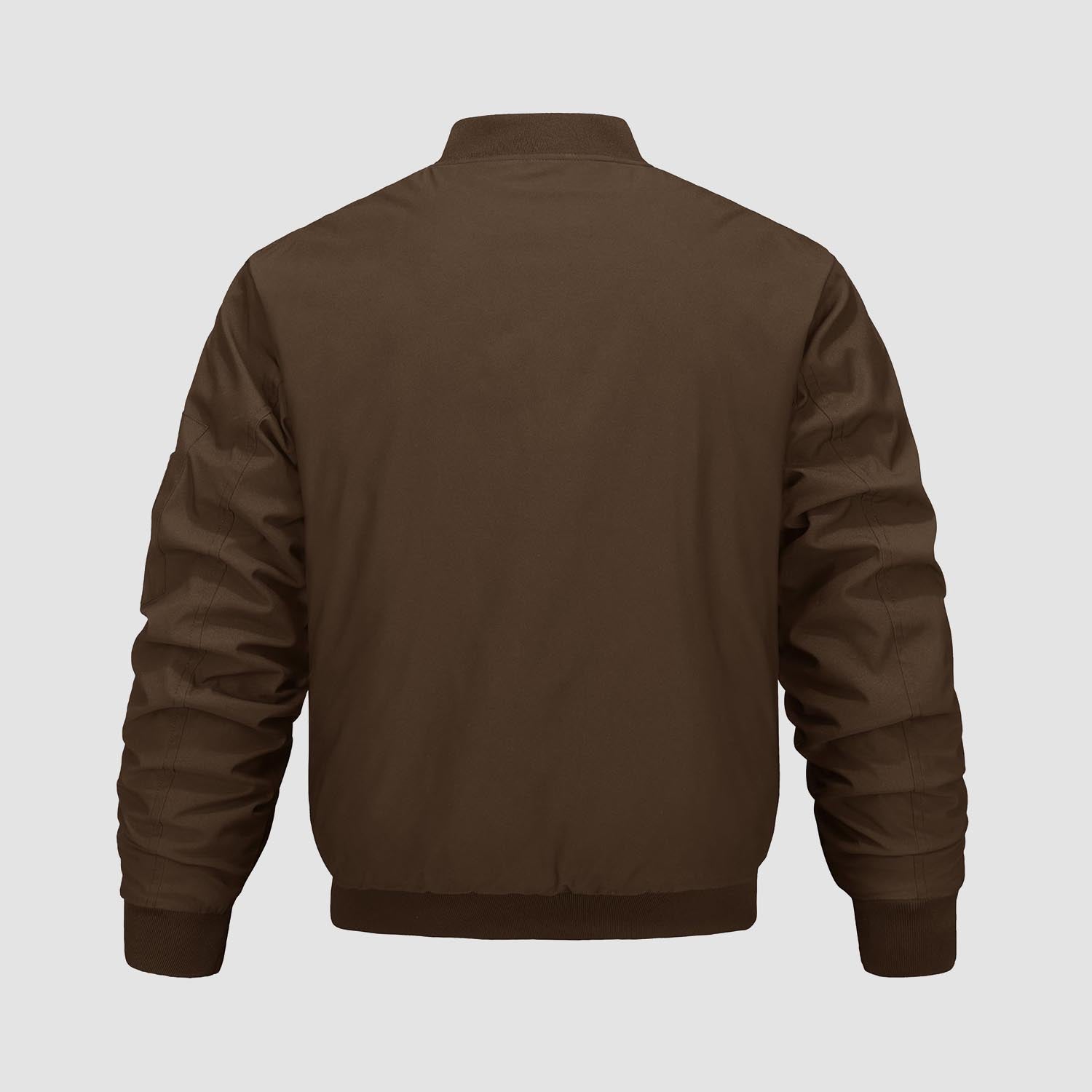 Men's Bomber Jacket, Quilted & Windproof with Pockets