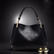Isabella™ Enduring Elegance | Stylish Croc - Pattern Handbag - veyora