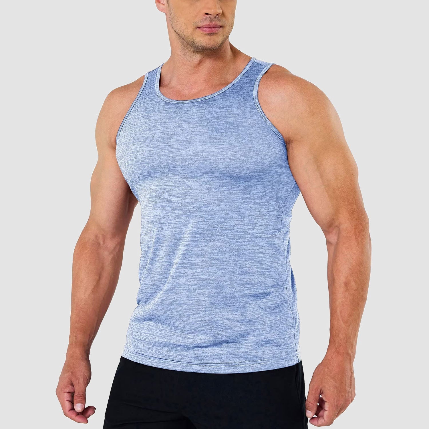 Men's Quick-Dry Workout Tank Top Sleeveless Gym Shirt