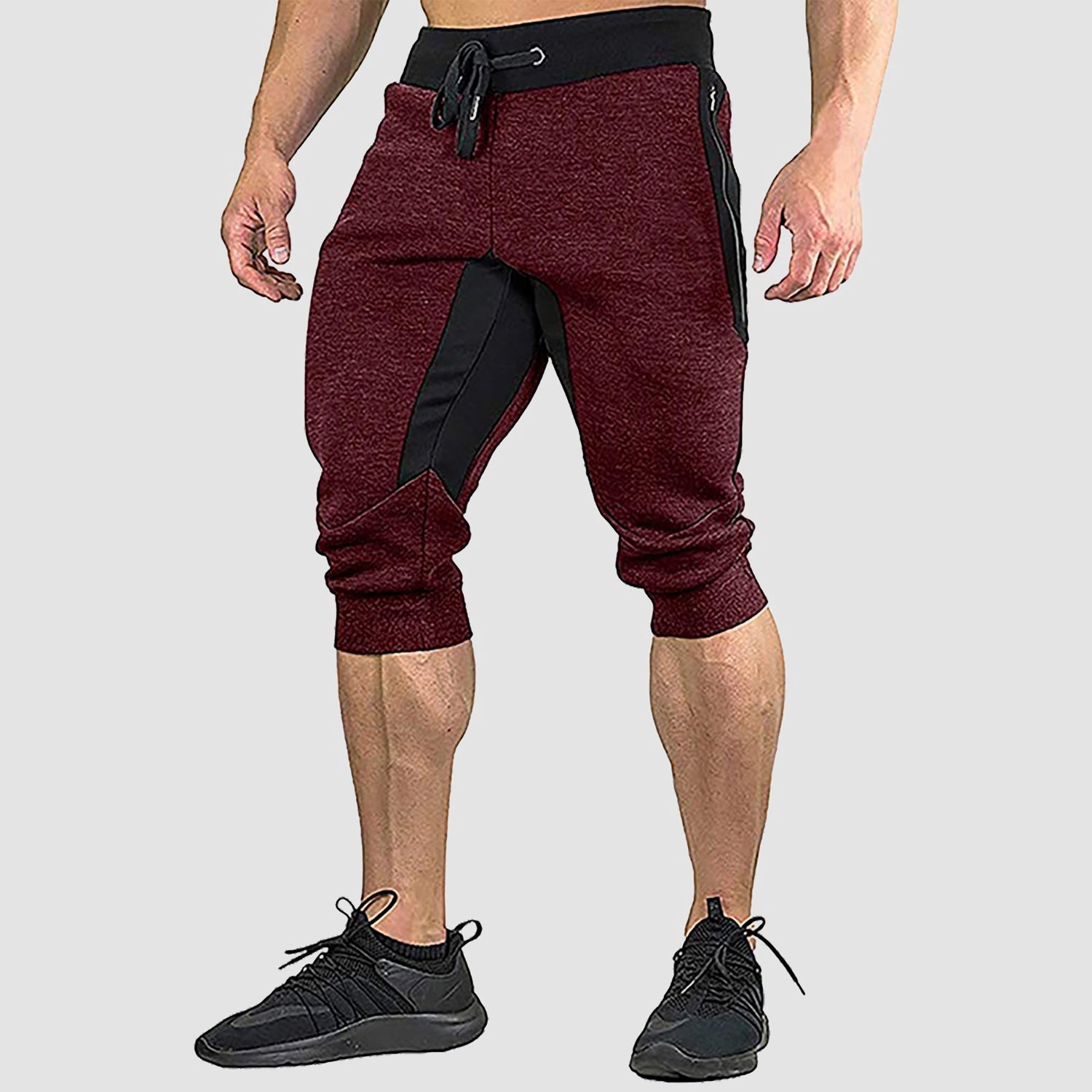 Men's Cropped Shorts  Cotton Stretch Sweatpants