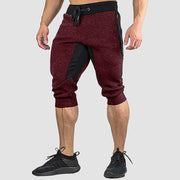 Men's Cropped Shorts  Cotton Stretch Sweatpants