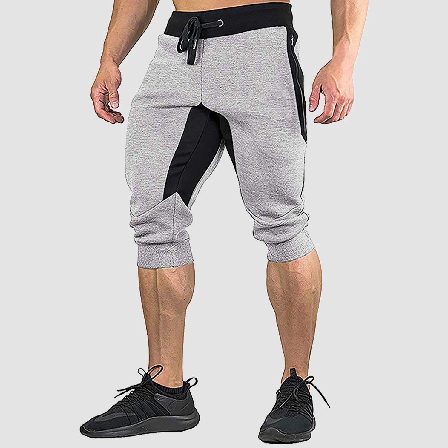 Men's Cropped Shorts  Cotton Stretch Sweatpants