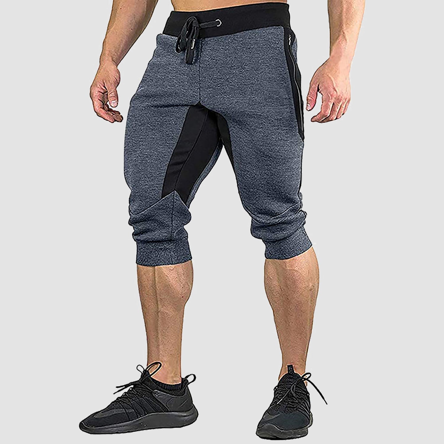 Men's Cropped Shorts  Cotton Stretch Sweatpants
