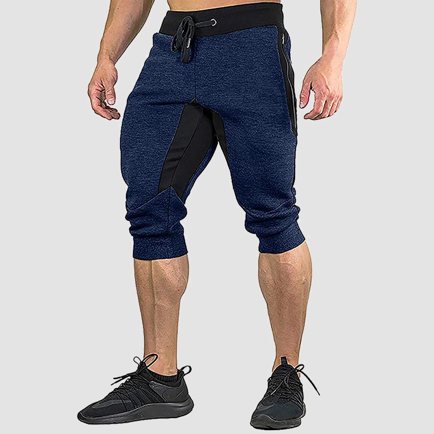 Men's Cropped Shorts  Cotton Stretch Sweatpants