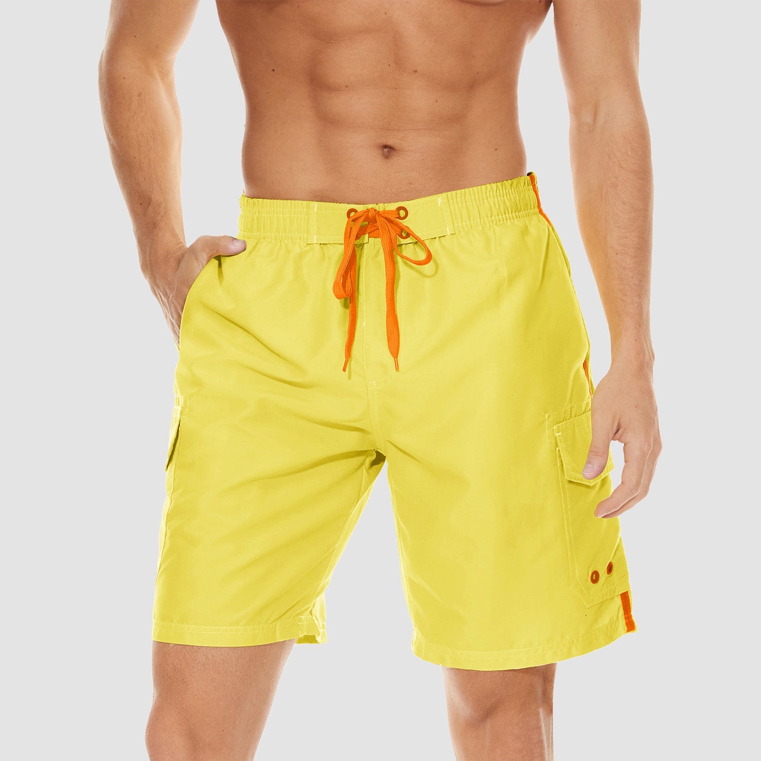 Men's Quick Dry Swim Trunks - Mesh Liner, 4 Pockets