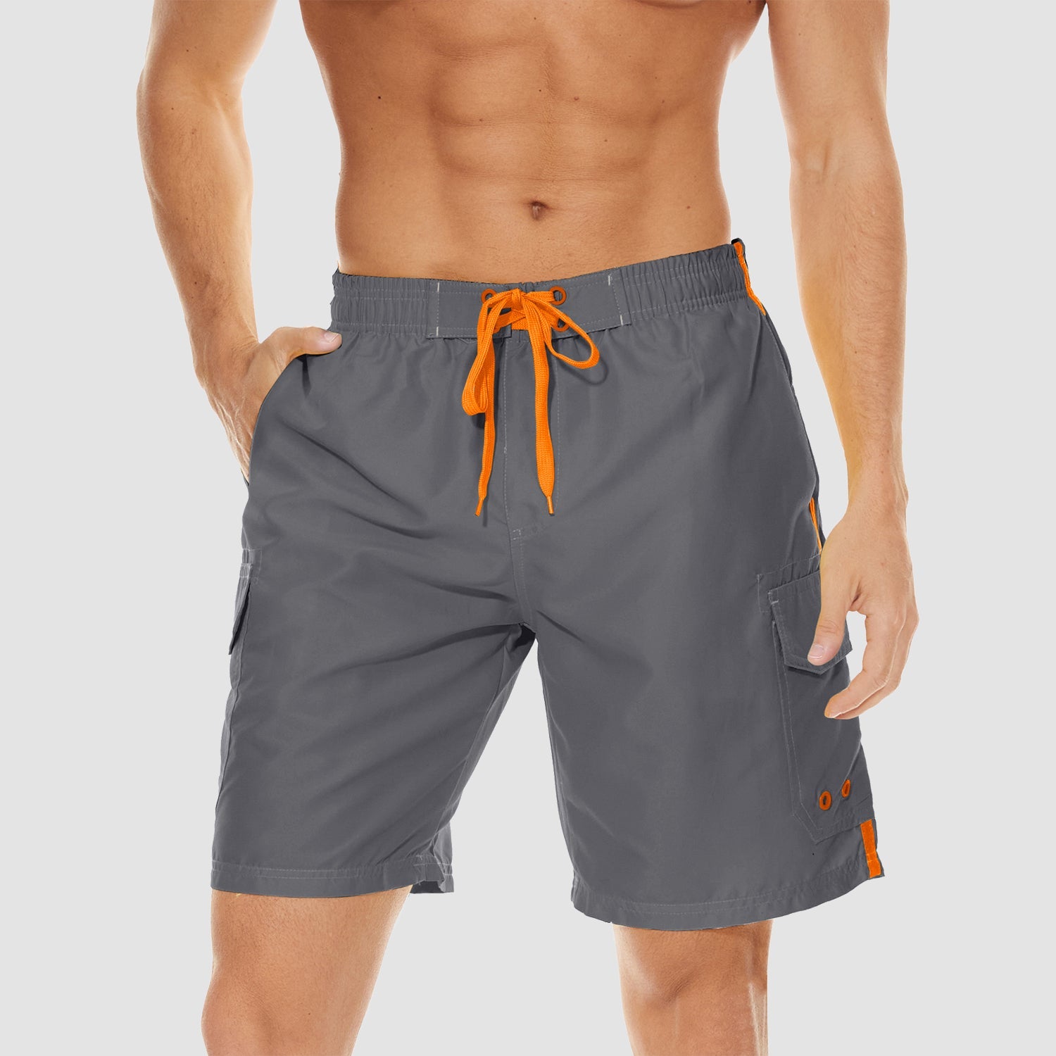 Men's Quick Dry Swim Trunks - Mesh Liner, 4 Pockets