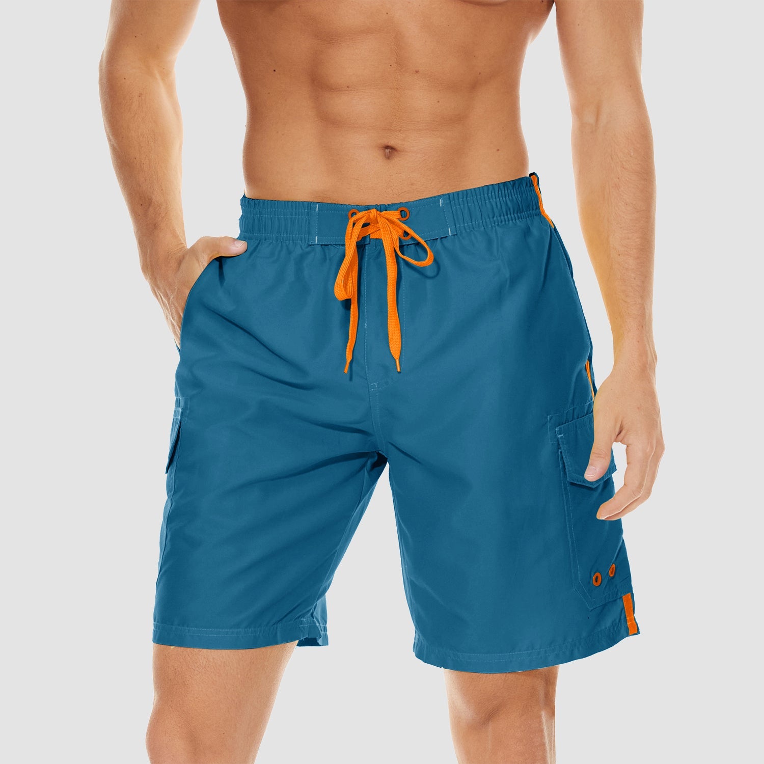 Men's Quick Dry Swim Trunks - Mesh Liner, 4 Pockets