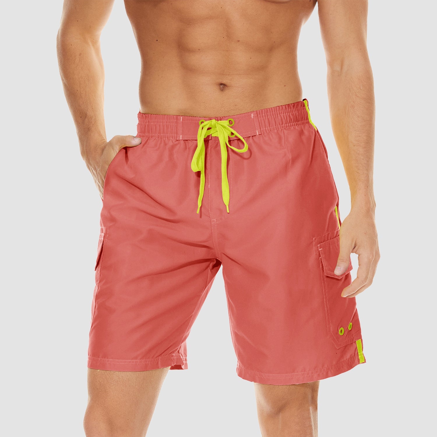 Men's Quick Dry Swim Trunks - Mesh Liner, 4 Pockets