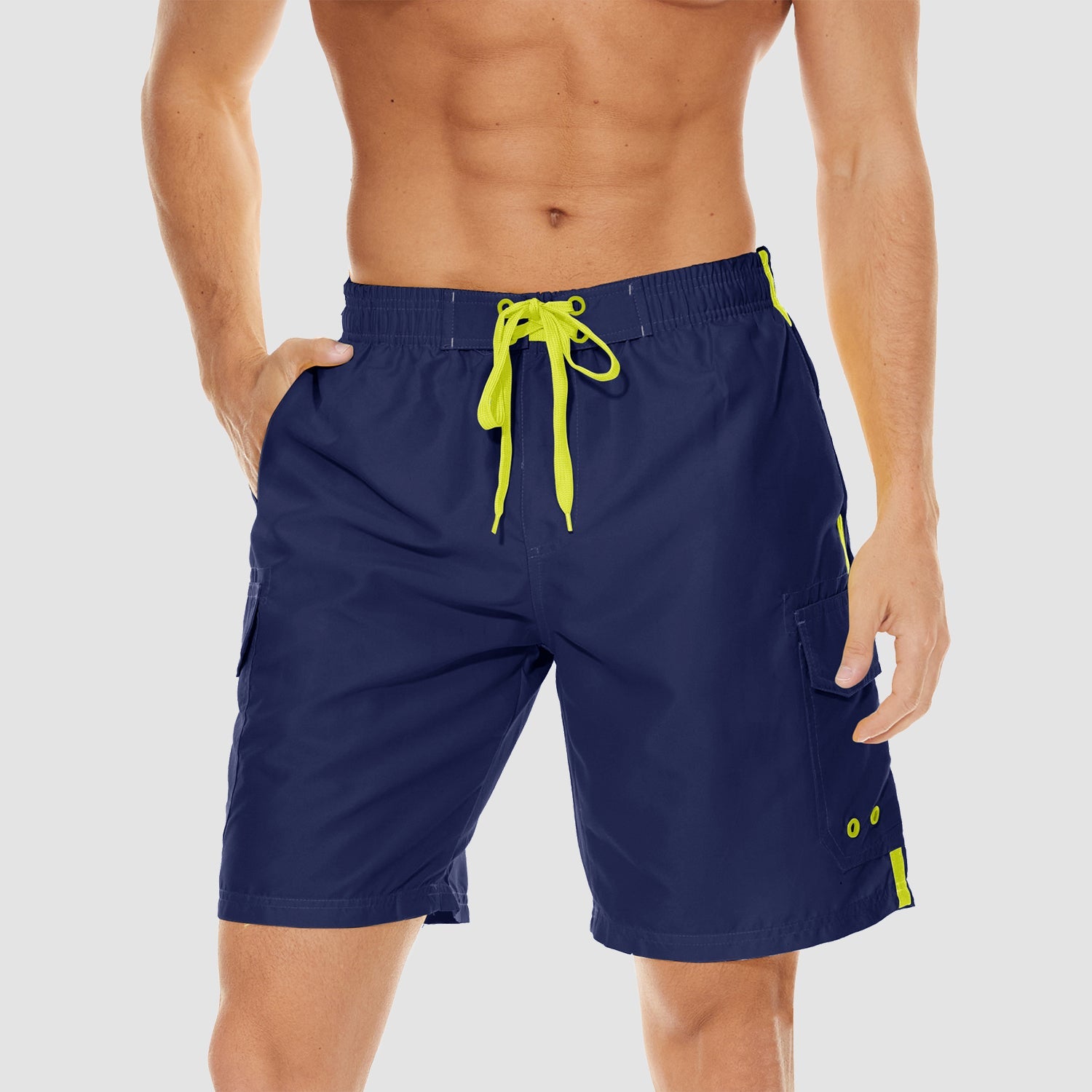 Men's Quick Dry Swim Trunks - Mesh Liner, 4 Pockets