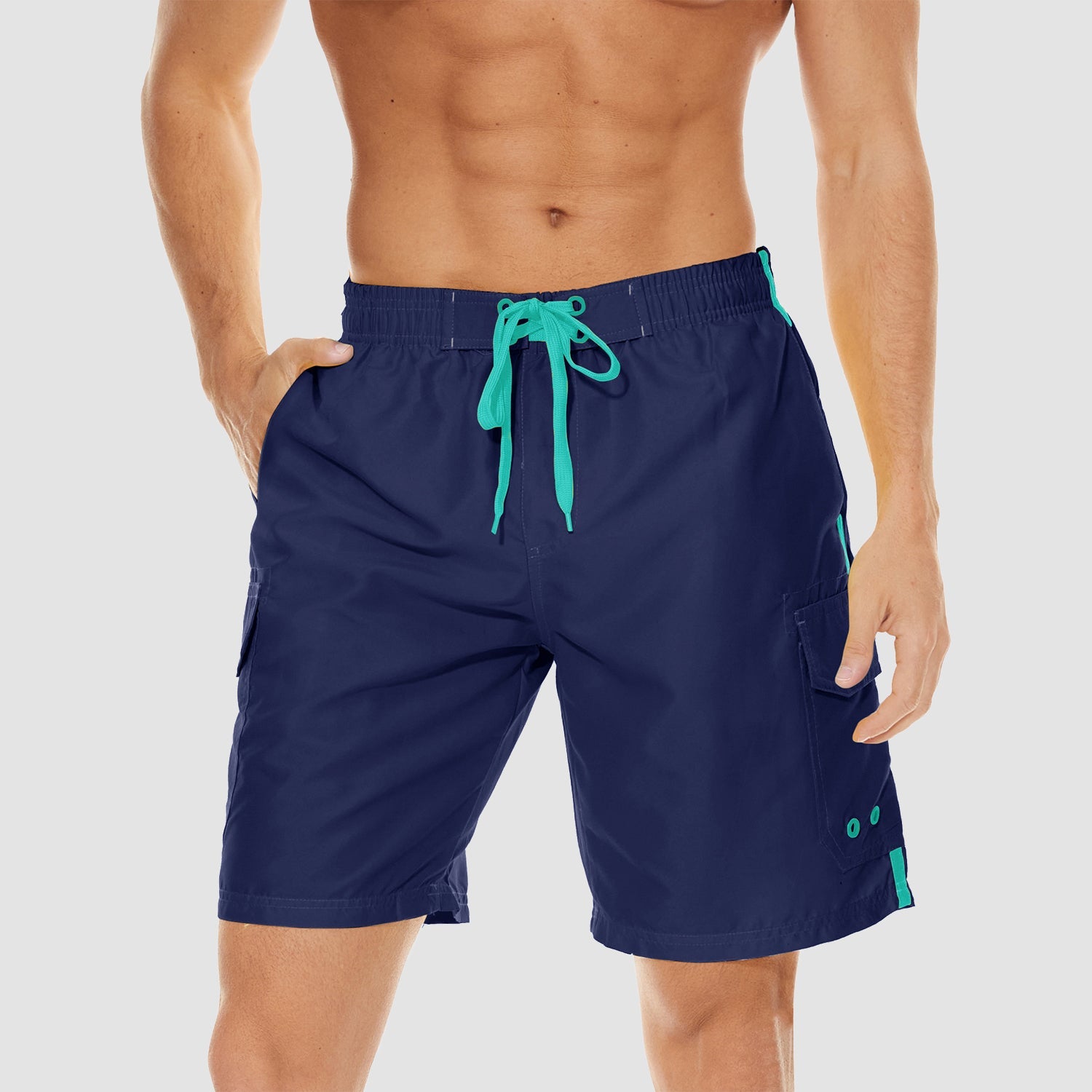 Men's Quick Dry Swim Trunks - Mesh Liner, 4 Pockets