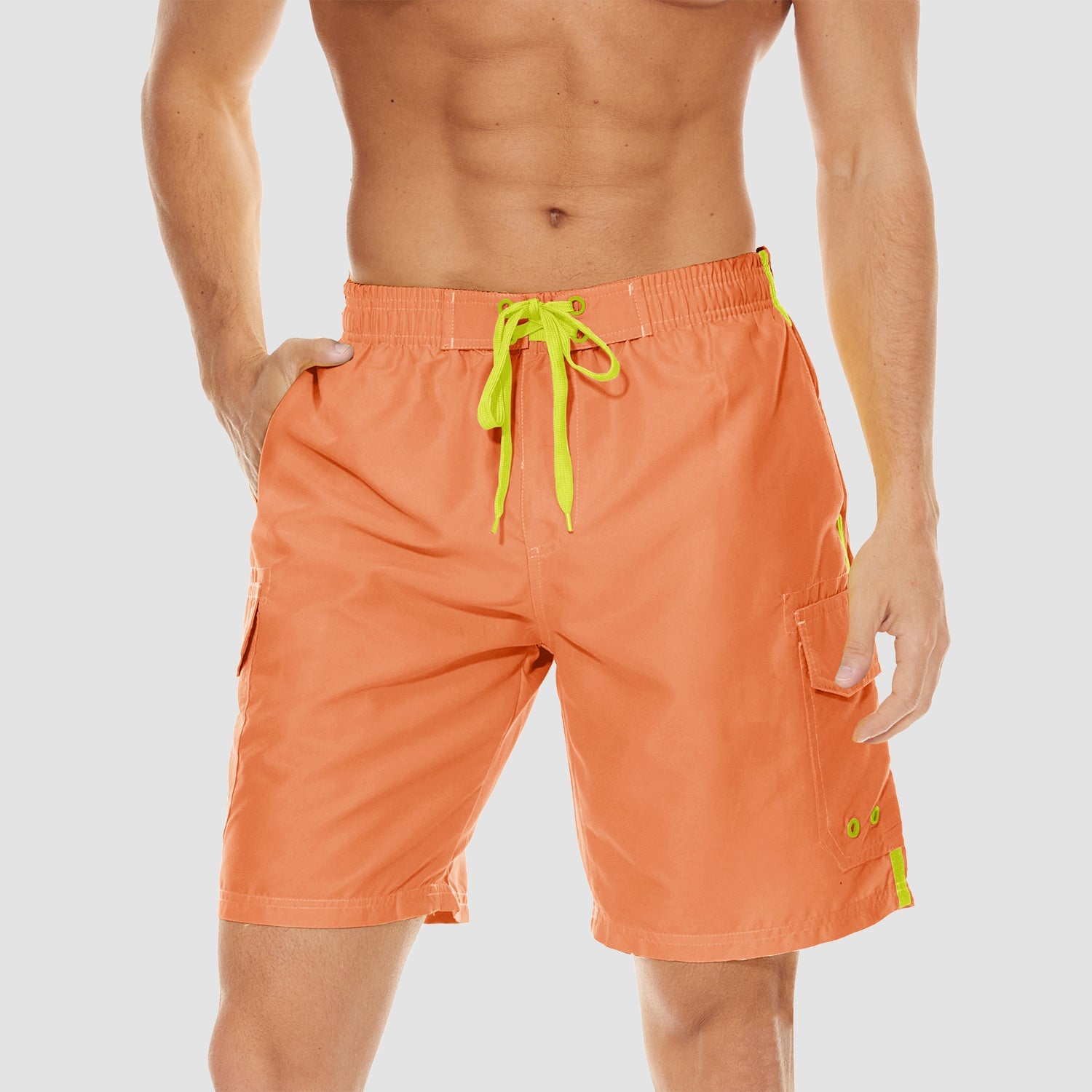 Men's Quick Dry Swim Trunks - Mesh Liner, 4 Pockets