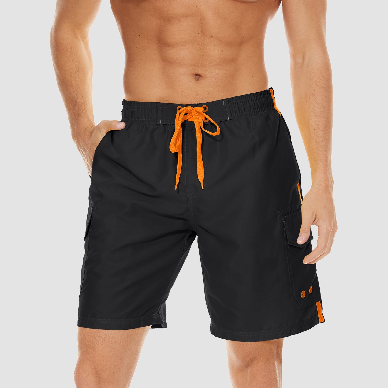 Men's Quick Dry Swim Trunks - Mesh Liner, 4 Pockets
