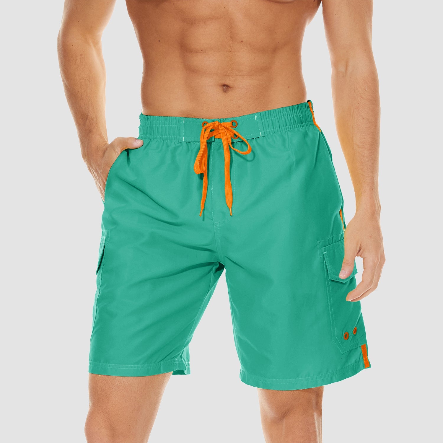 Men's Quick Dry Swim Trunks - Mesh Liner, 4 Pockets