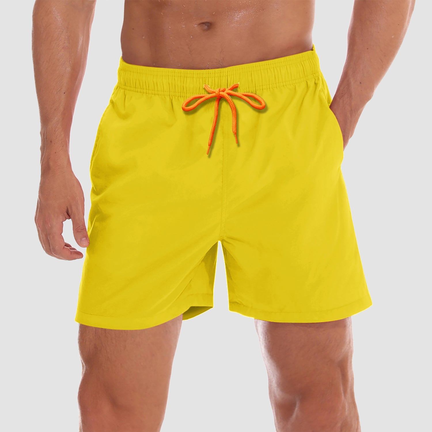 Men's Quick Dry Swim Trunks - Mesh Lining, Multi-Pocket Shorts