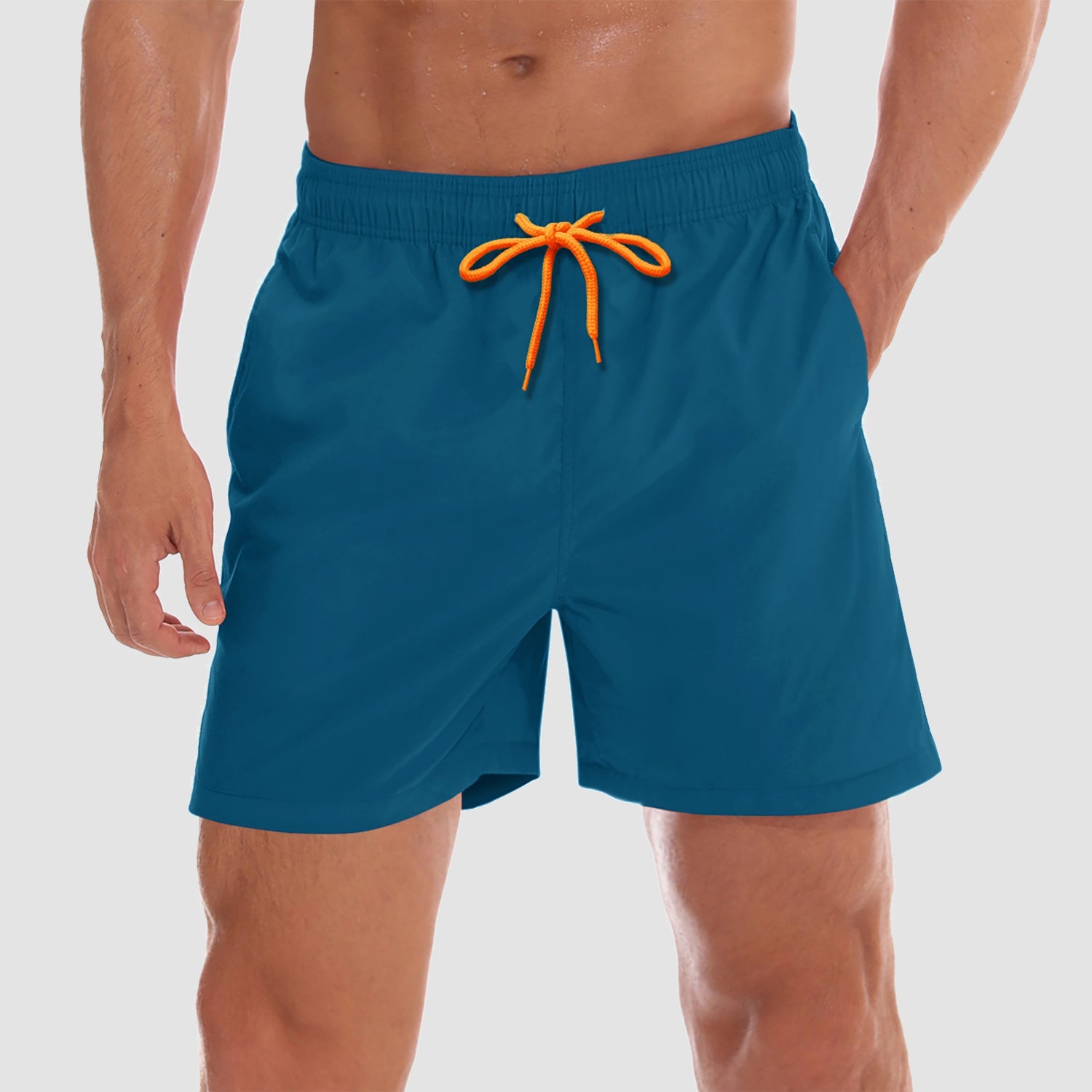 Men's Quick Dry Swim Trunks - Mesh Lining, Multi-Pocket Shorts