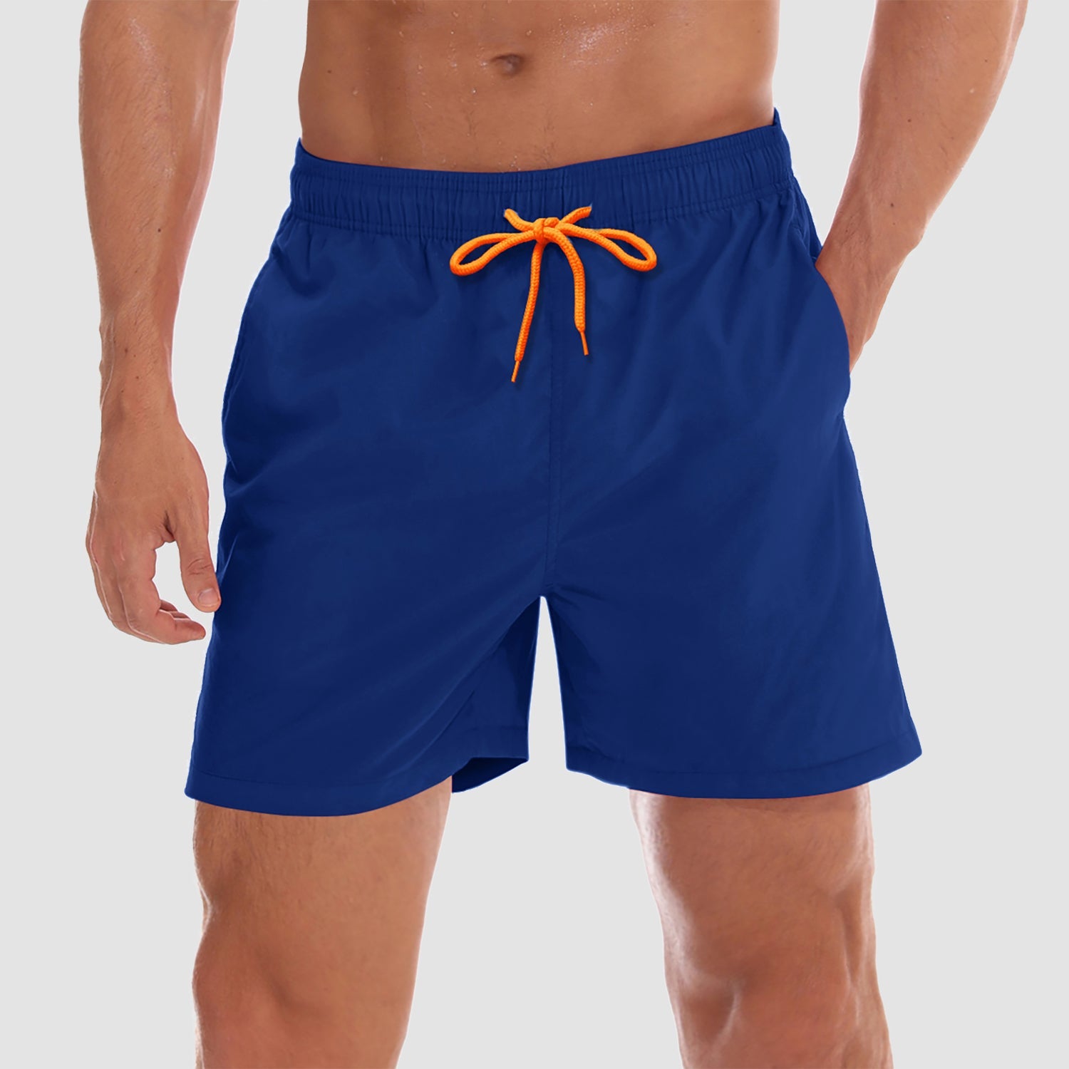 Men's Quick Dry Swim Trunks - Mesh Lining, Multi-Pocket Shorts