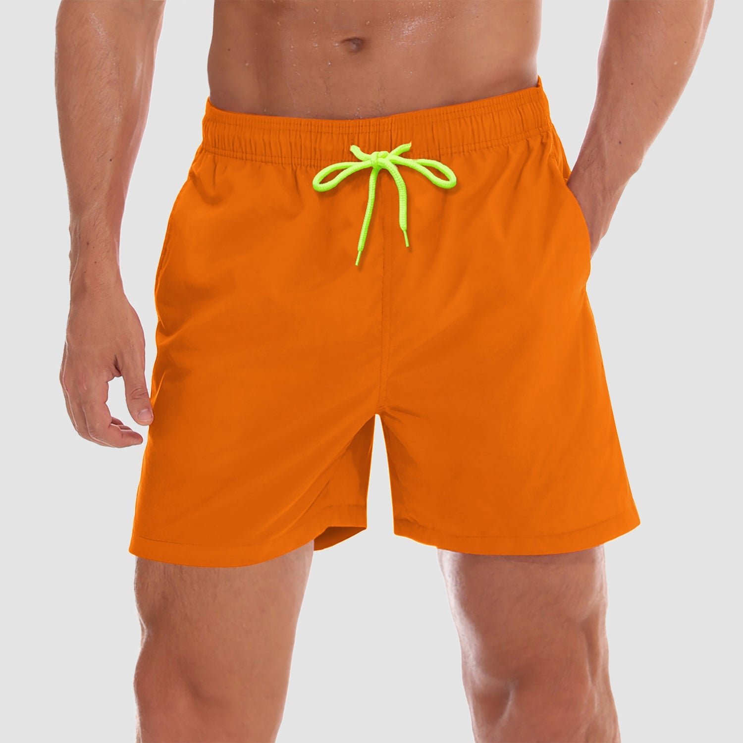 Men's Quick Dry Swim Trunks - Mesh Lining, Multi-Pocket Shorts