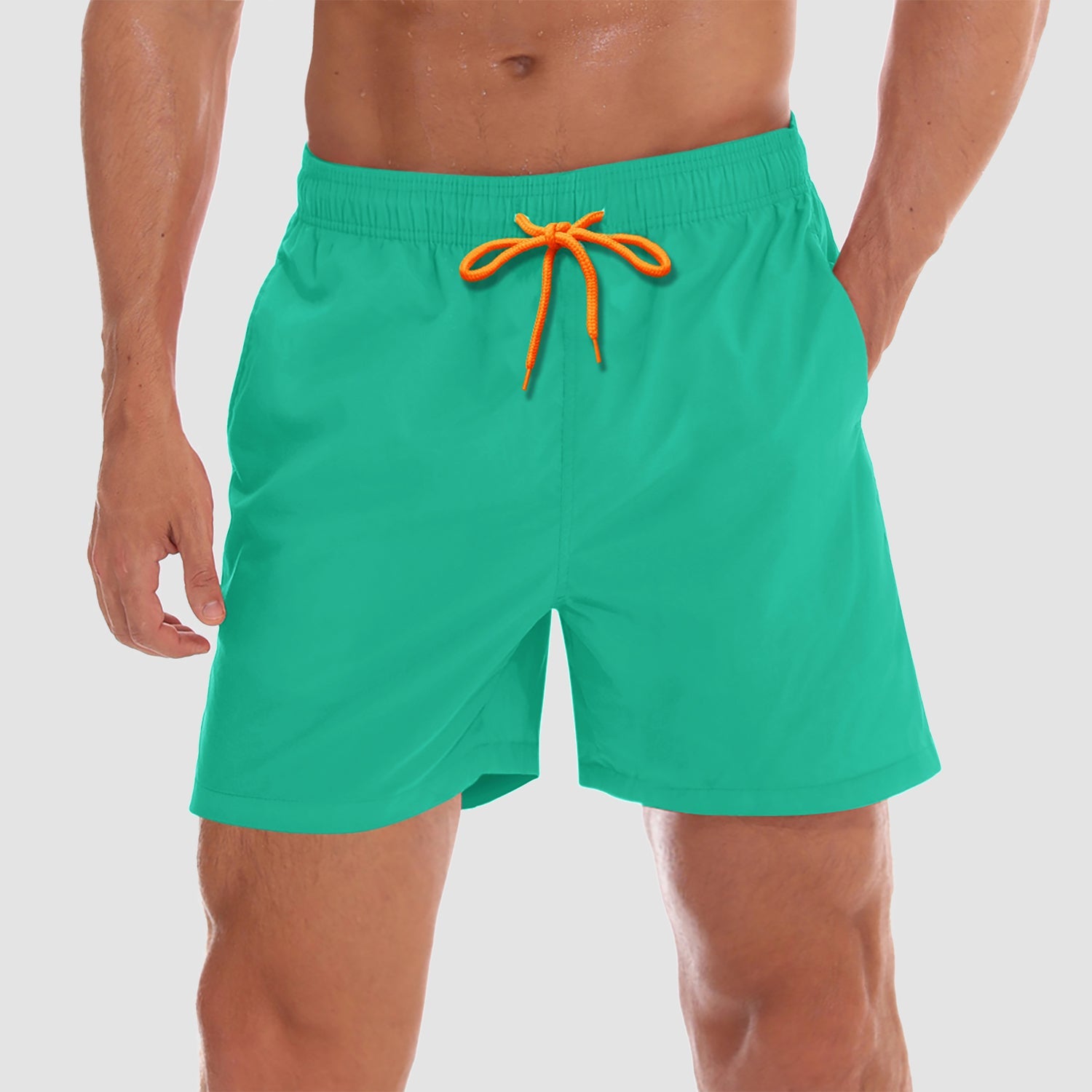 Men's Quick Dry Swim Trunks - Mesh Lining, Multi-Pocket Shorts