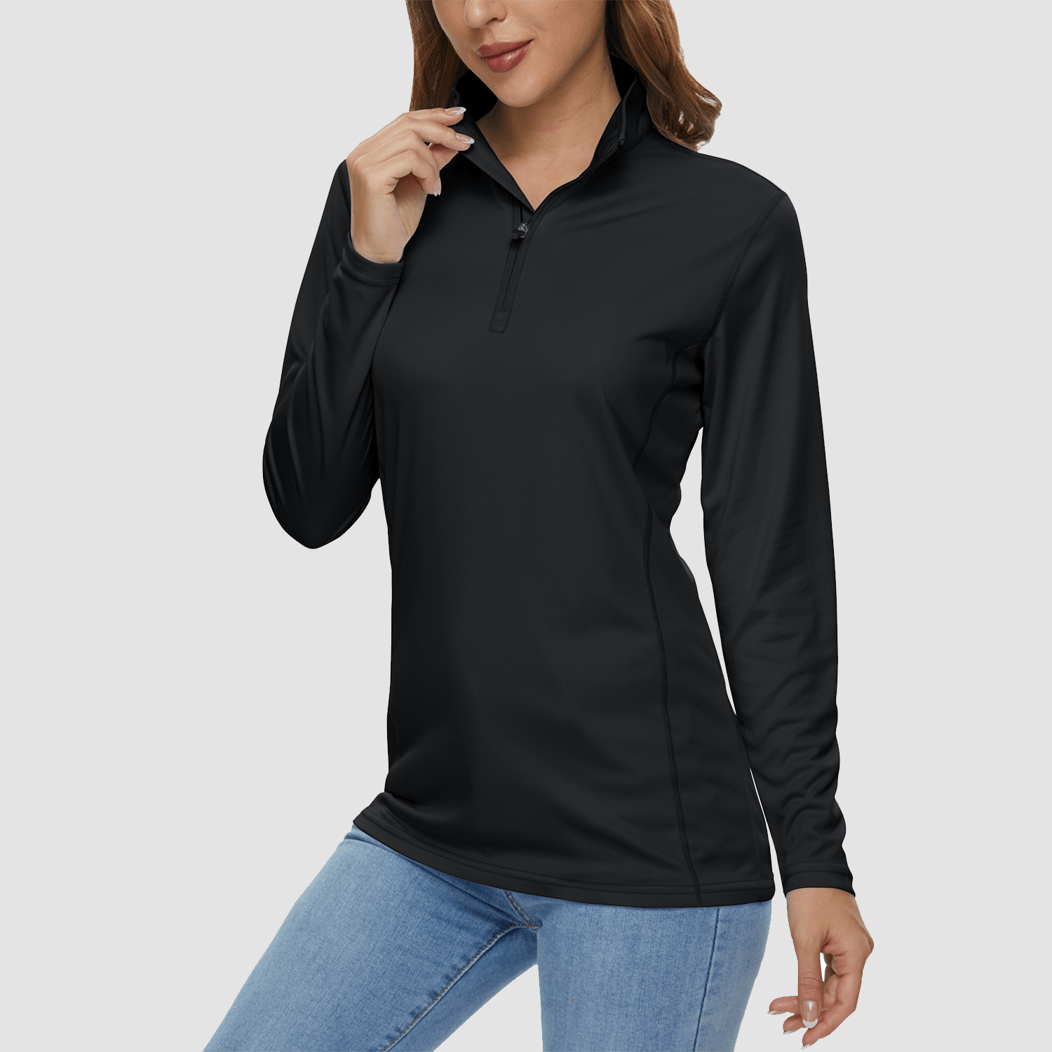 Women's Half Zip Quick Dry Shirt UPF 50+