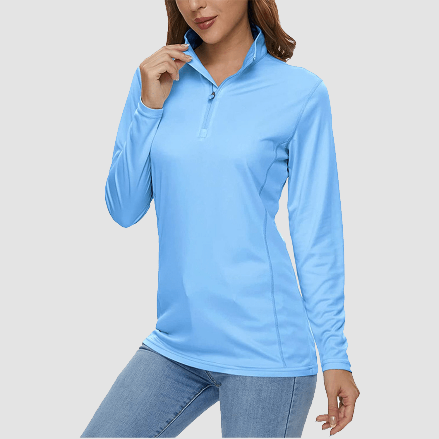 Women's Half Zip Quick Dry Shirt UPF 50+