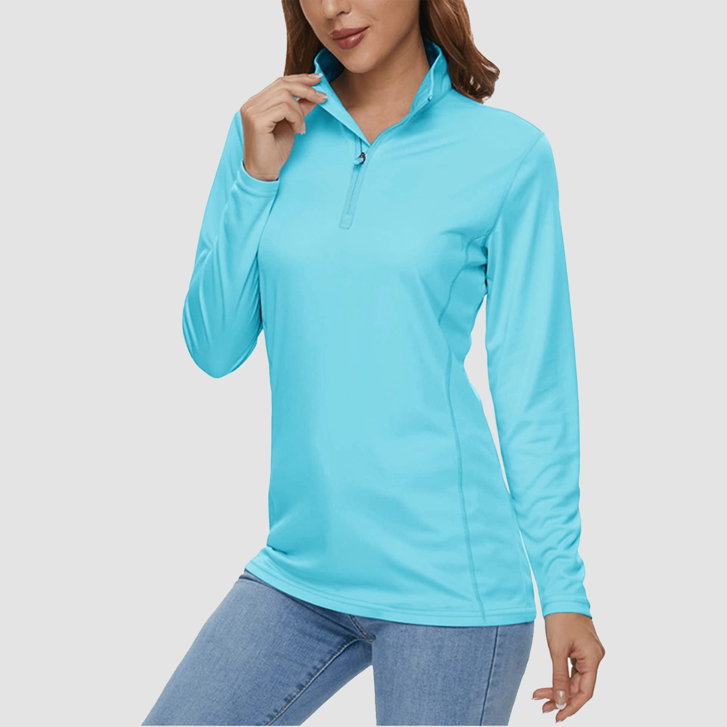 Women's Half Zip Quick Dry Shirt UPF 50+