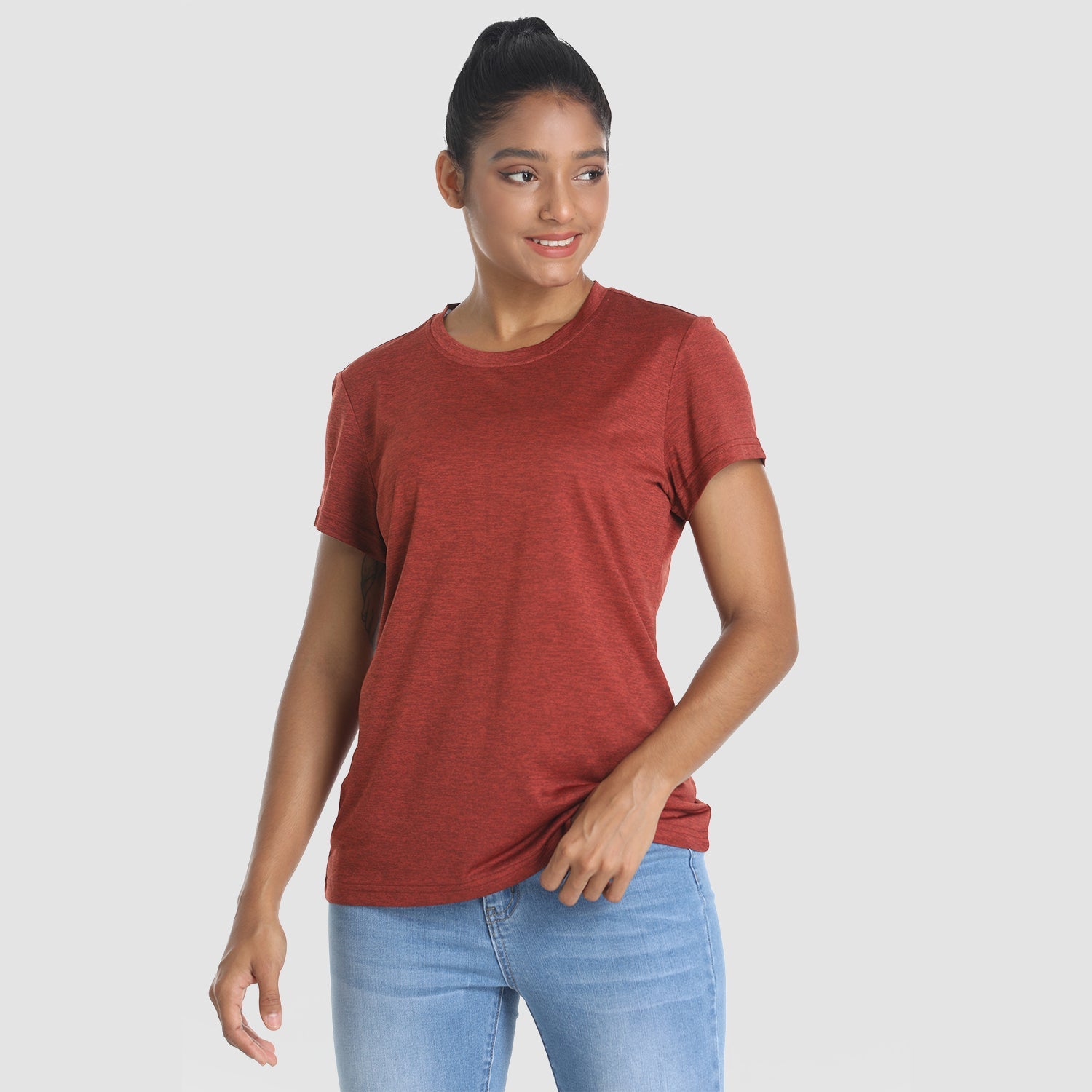 Women's Quick-Dry Short Sleeve Running Workout T-Shirt