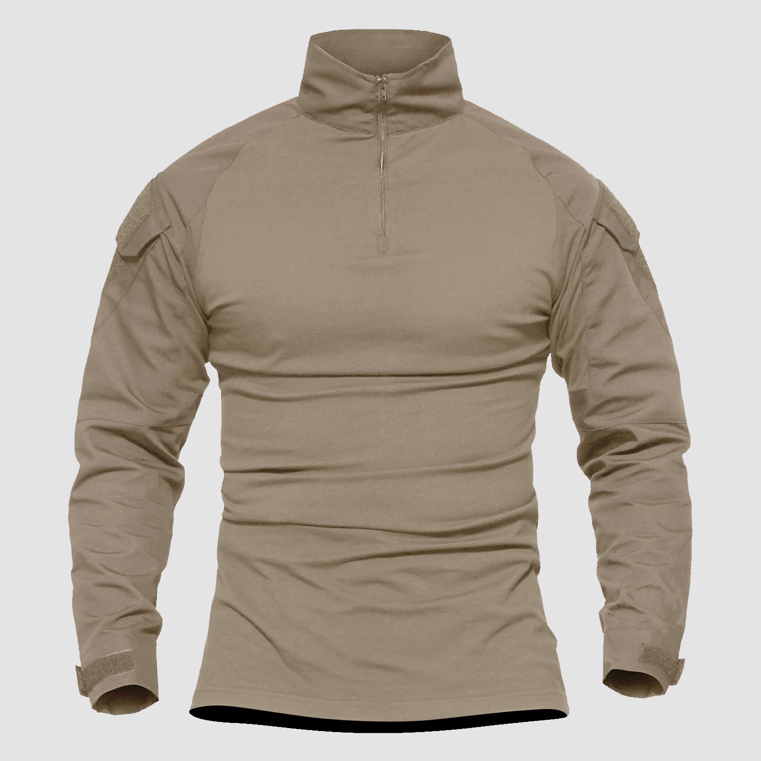 Men's 1/4 Zip Tactical Military Shirt with Pockets