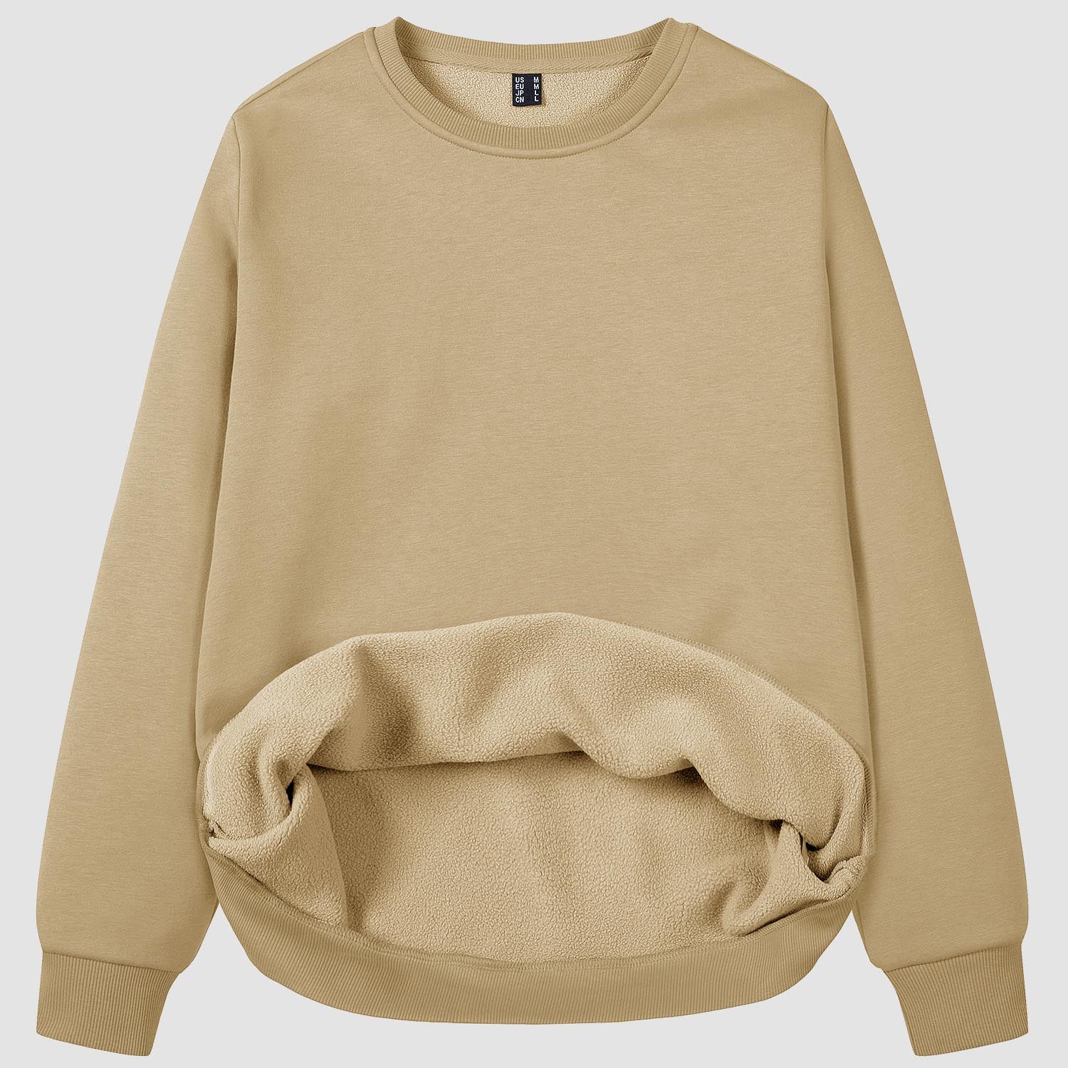 Women's Fleece Sweatshirt - Crewneck & Long Sleeve