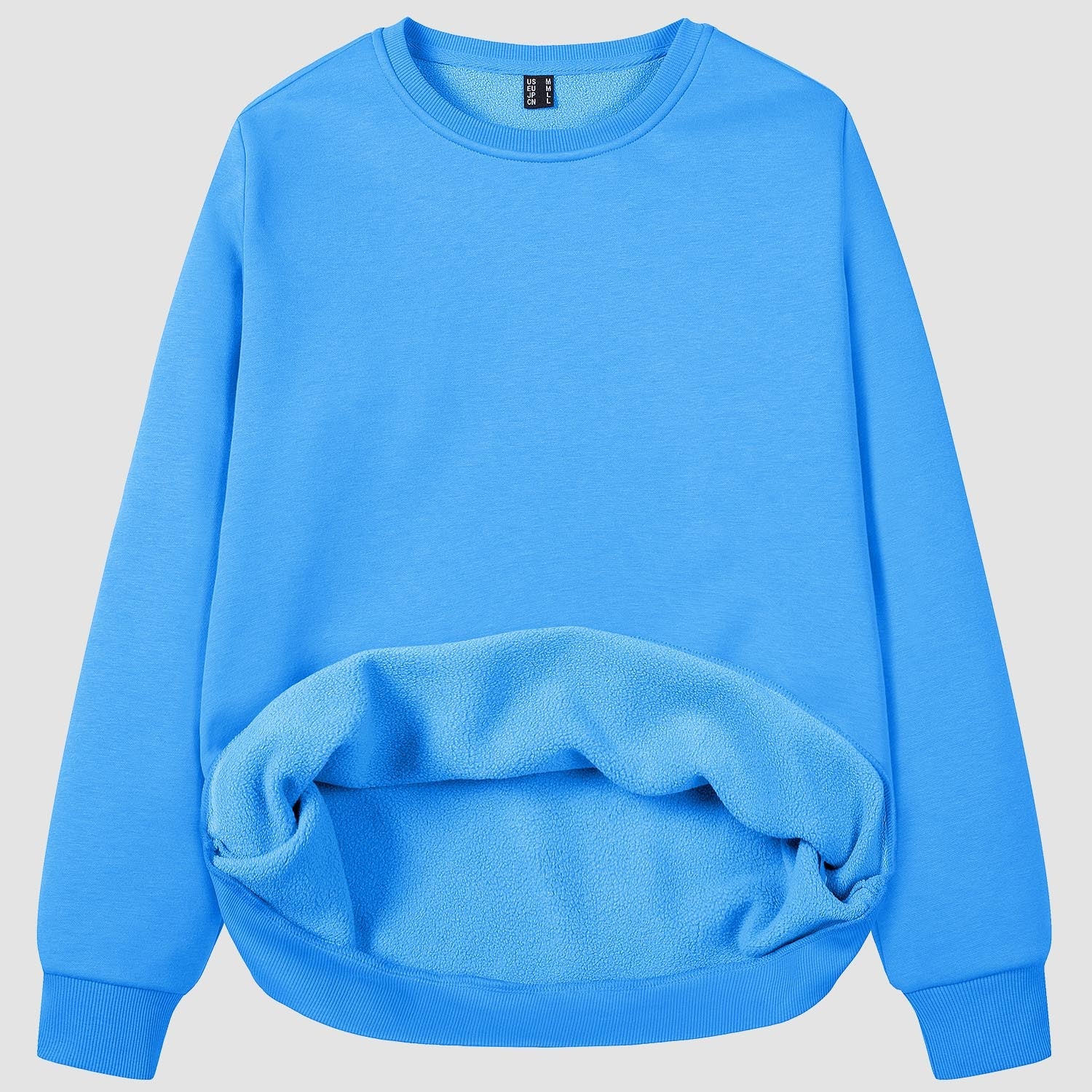Women's Fleece Sweatshirt - Crewneck & Long Sleeve